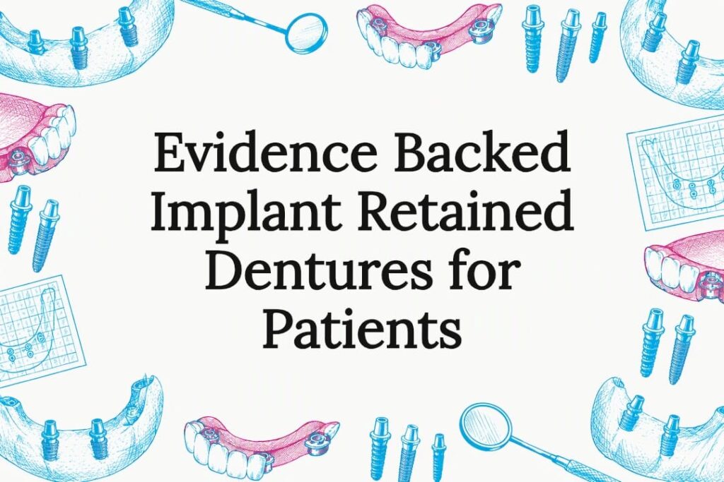Decorative implant denture title card